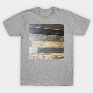 distressed beach rustic country farmhouse chic teal barn wood T-Shirt